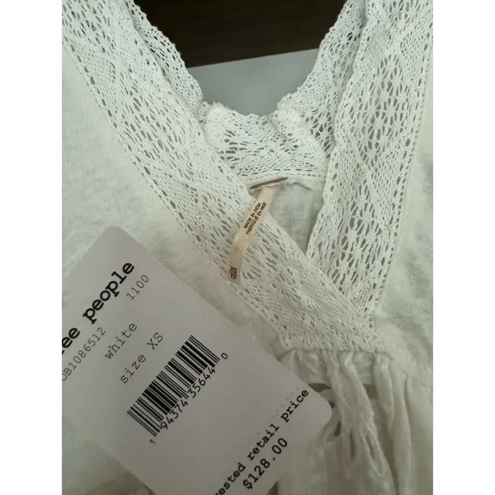 Free People Sweeter Side Top in White